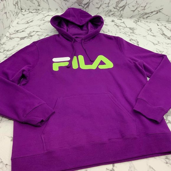 Men’s Fila Purple Fleece Hoodie Sweatpants NWT