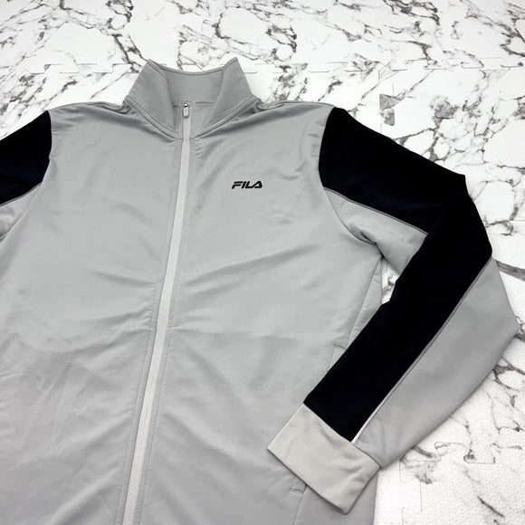 Men’s Fila Heather Grey Lightweight Track Jacket NWT