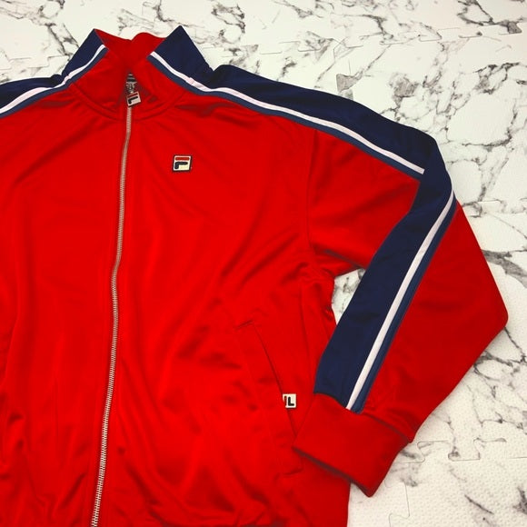 Men’s Fila Red | White | Navy Track Jacket NWT