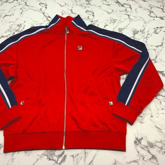 Men’s Fila Red | White | Navy Track Jacket NWT