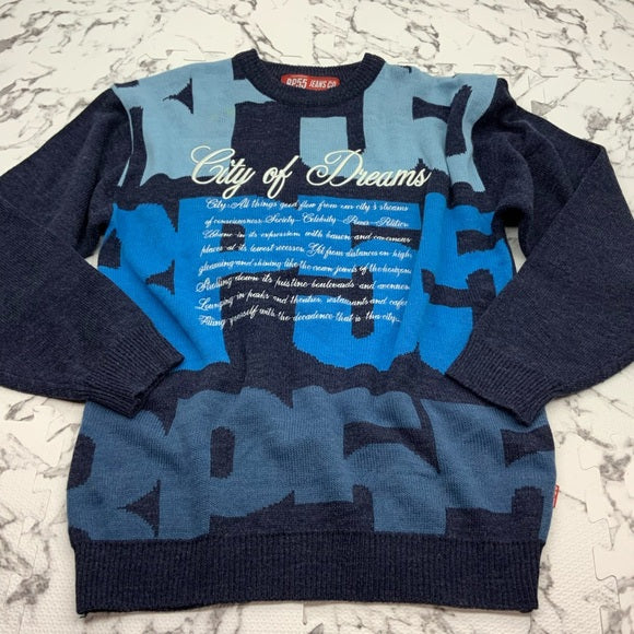 Men's RP55 Blue Crewneck Sweater NWT