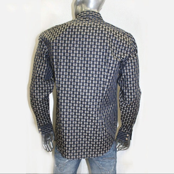 Men's Rufus Black | Khaki | Navy Long Sleeve Button Down Shirt NWT