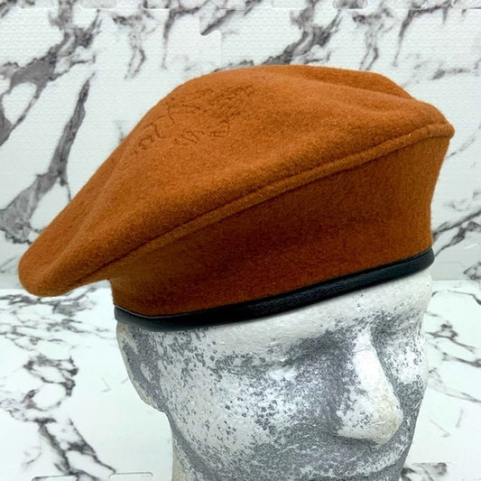 Men's Kangol Wool Telephone Cognac Beret Hat NWT