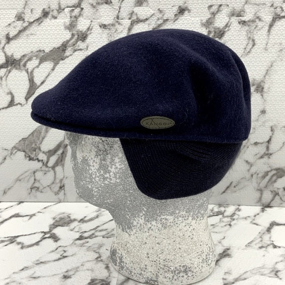 Men's Kangol Navy Earlap Wool 504 Hat NWT