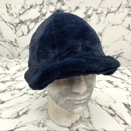 Men's Kangol Navy Faux Fur Fuzzy Casual Hat NWT