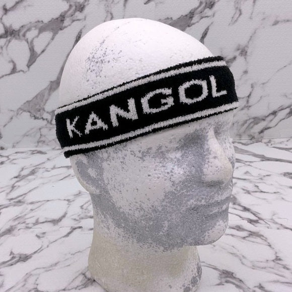 Men's Kangol Black | White Bermuda Stripe Headband NWT