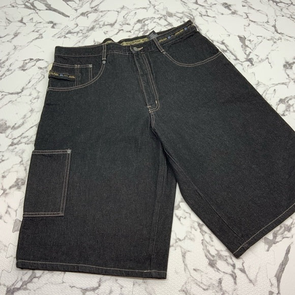 Men's Pelle Pelle Carpenter Black Denim Short NWT