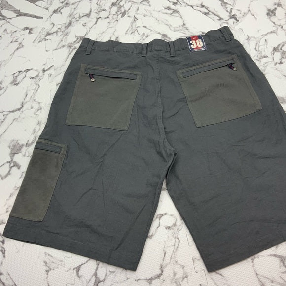 Men's Phat Farm Dark Grey Casual Cargo Shorts NWT