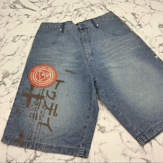 Men's Vokal by Nelly Mid Blue Denim Shorts NWT