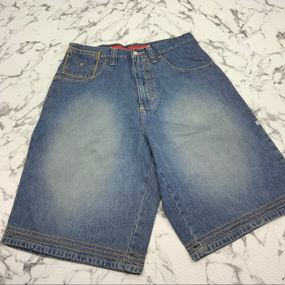 Men's Vokal by Nelly Mid Blue | Vintage | Wheat Denim Shorts NWT