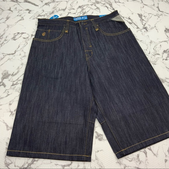 Men's Rocawear Raw Blue Denim Shorts NWT