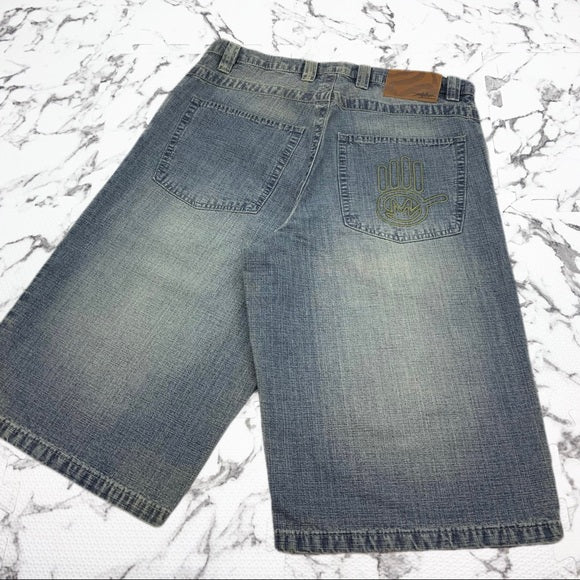 Men's Miskeen Vintage Blue Casual Denim Shorts NWT