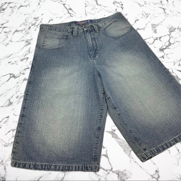 Men's Miskeen Vintage Blue Casual Denim Shorts NWT