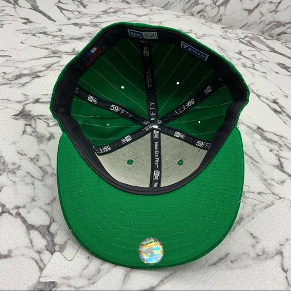 Men's New Era Cap MLB NY Yankees Kelly Green | White Pinstripes 59FIFTY NWT