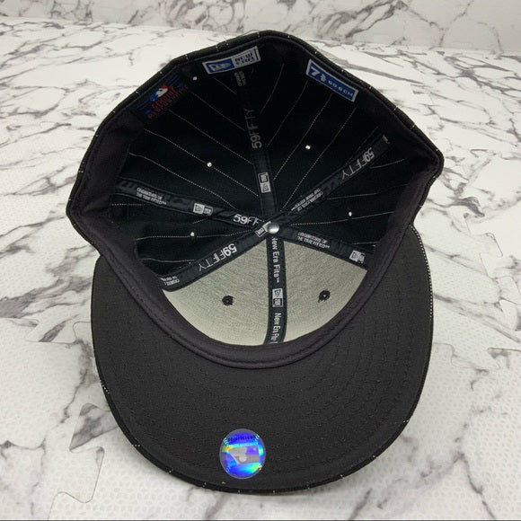 Men's New Era Cap MLB NY Yankees Black | White Pinstripes 59FIFTY NWT