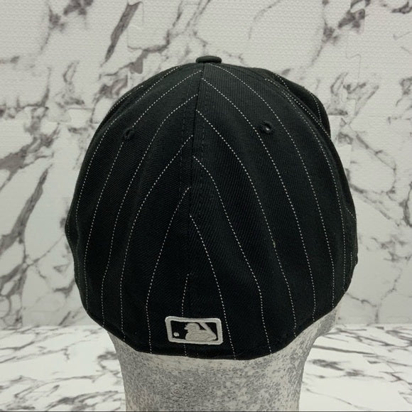 Men's New Era Cap MLB NY Yankees Black | White Pinstripes 59FIFTY NWT