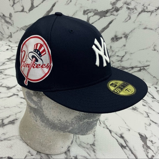 Men's New Era Cap Navy MLB NY Yankees Big Side Logo 59FIFTY Hat NWT