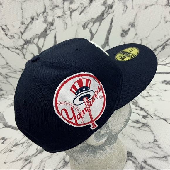 Men's New Era Cap Navy MLB NY Yankees Big Side Logo 59FIFTY Hat NWT