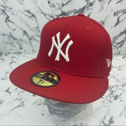 Men's New Era Cap MLB NY Yankees Red | White 59FIFTY