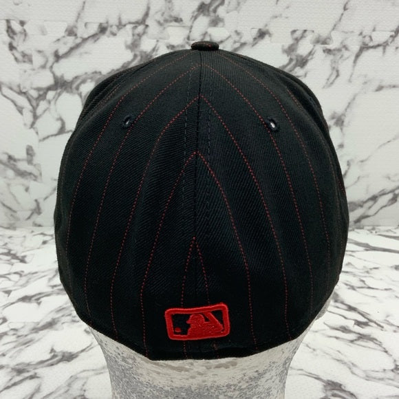 Men's New Era Cap Black | Red MLB NY Yankees Pinstripes 59FIFTY NWT