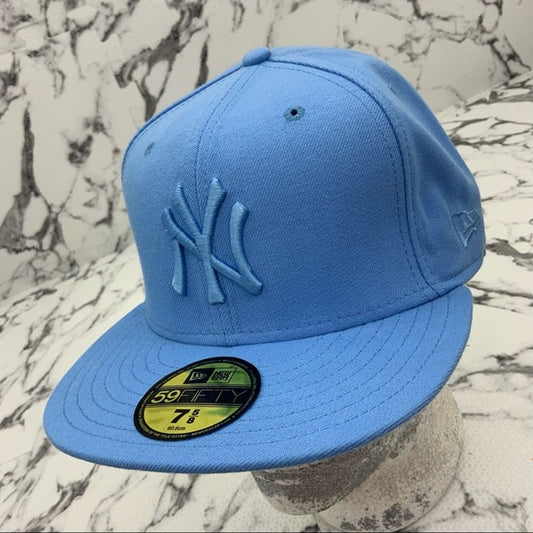 Men's New Era Cap Sky Blue NY Yankees 59FIFTY MLB NWT