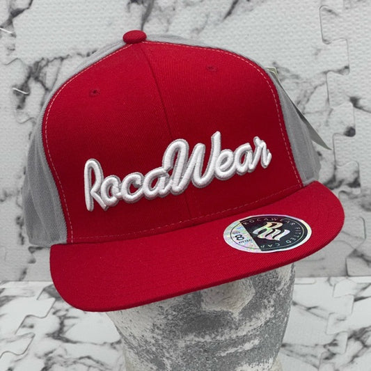 Men’s RocawearRed | Grey | White Fitted Cap NWT