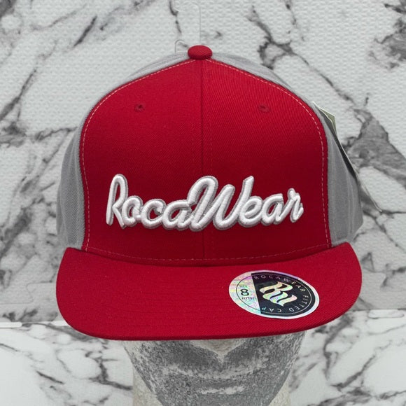 Men’s RocawearRed | Grey | White Fitted Cap NWT