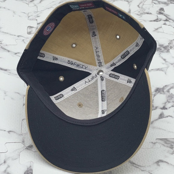 Men's New Era Cap khaki | Navy 59FIFTY Hat NWT