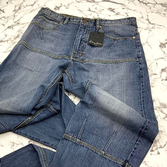 Men's Sean John Sandblast Mid Blue Denim Pants NWT