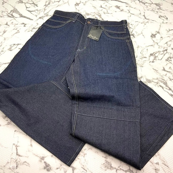 Men's Sean John Raw Dark Blue Denim Pants NWT