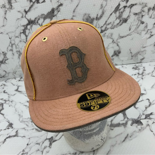 Men's New Era Vintage Brown Cap B Red Sox 59Fifty Hat NWT