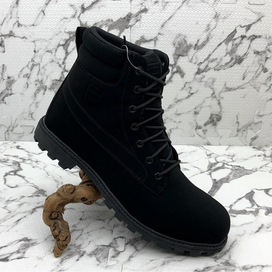 Men's Fila Watersedge WP FB Black Hiking Boots NWT