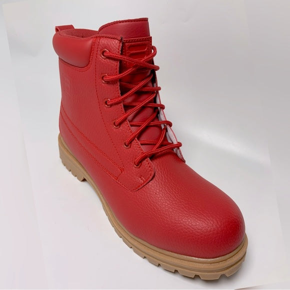 Men's Fila Edgewater 12 PB Red | Gum Boots NWT