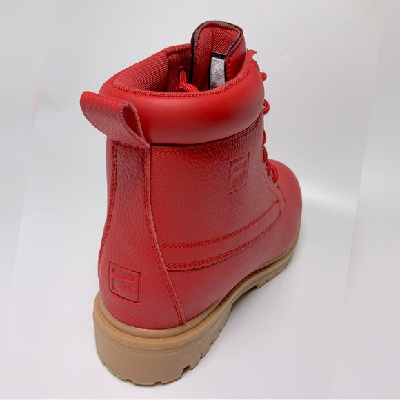 Men's Fila Edgewater 12 PB Red | Gum Boots NWT