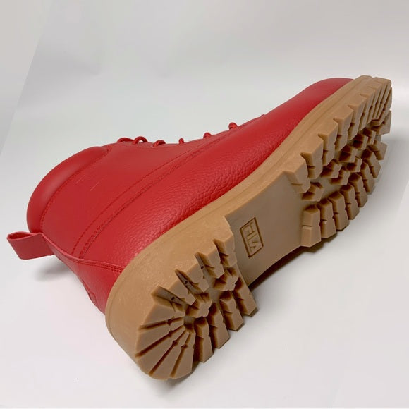 Men's Fila Edgewater 12 PB Red | Gum Boots NWT