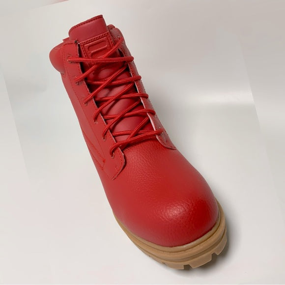 Men's Fila Edgewater 12 PB Red | Gum Boots NWT