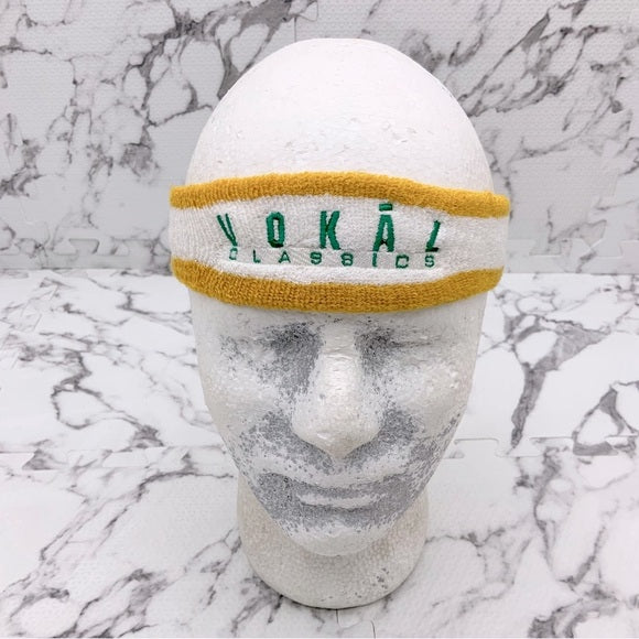 Men’s Vokal Wristbands & Headband White | Mustard | Green Set by Nelly NWT