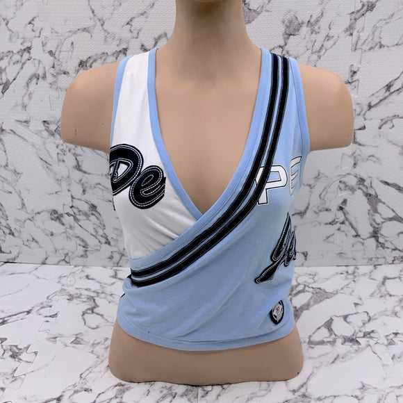 Women’s Pepe Jeans White | Sky Blue | Navy Sleeveless Top NWT