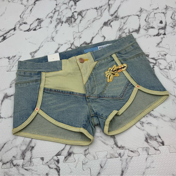 Women’s Azzure Bleached Vintage Denim Shorts NWT