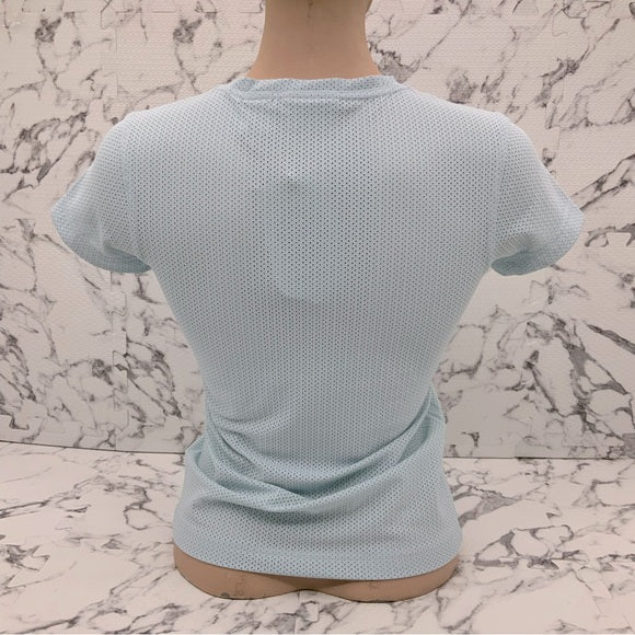 Women's Lady Enyce Sky Blue Mesh Tee Shirt NWT