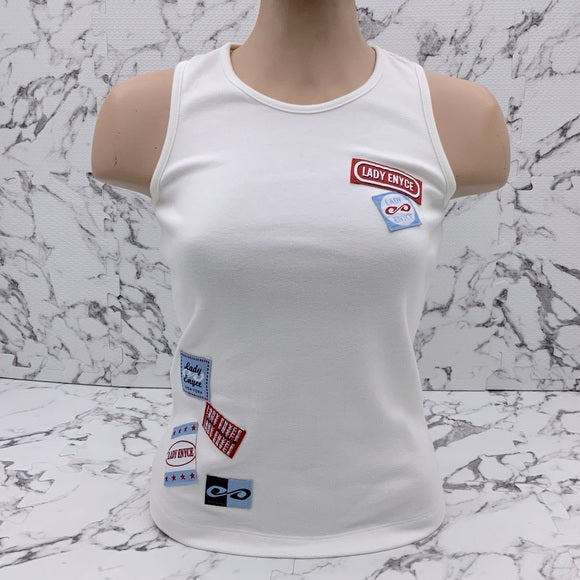 Women's Lady Enyce White Tank Top NWT