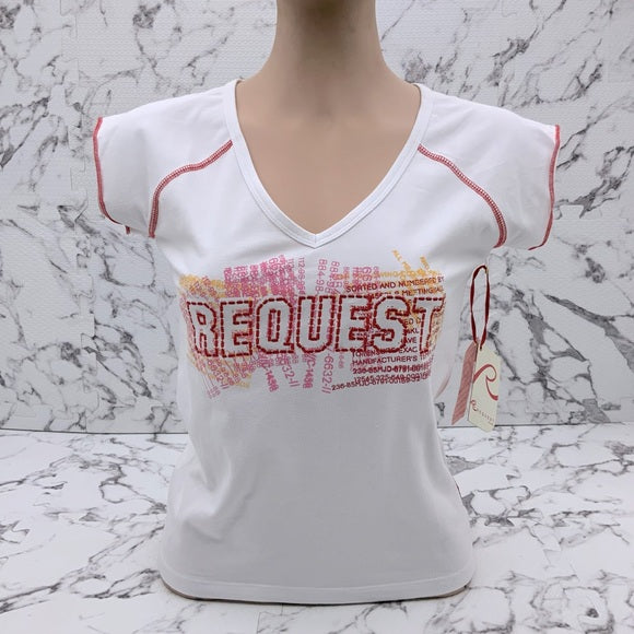 Women's Request White | Red Tee Shirt NWT