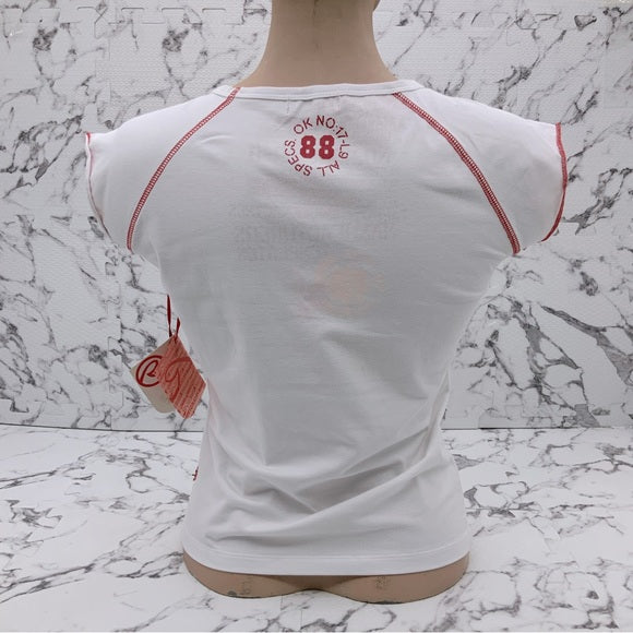 Women's Request White | Red Tee Shirt NWT