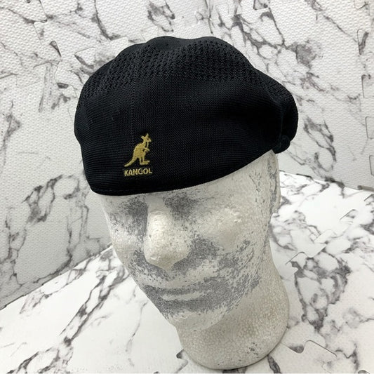 Men's Kangol Black | Gold Tropic 504 Ventair Casual Hat NWT