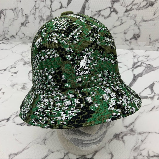 Men's Kangol Carnival Green | White | Black | Olive Casual Bucket NWT