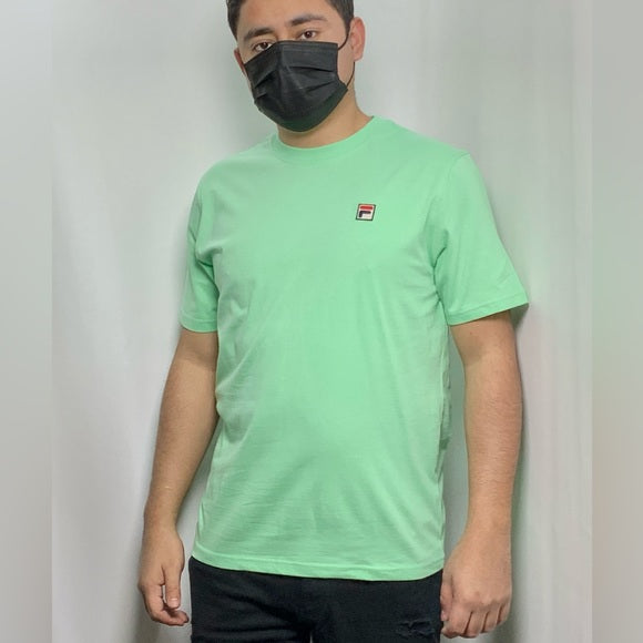 Men's Fila Turquoise | Teal | White Short Sleeve Tee Shirt