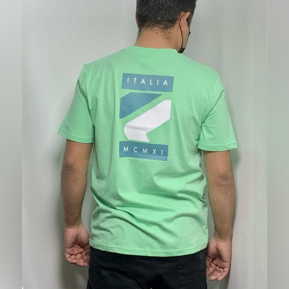 Men's Fila Turquoise | Teal | White Short Sleeve Tee Shirt