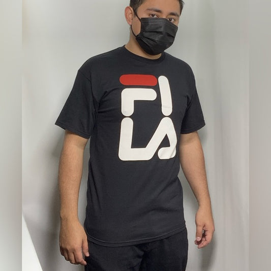 Men's Fila Black Short Sleeve Tee Shirt