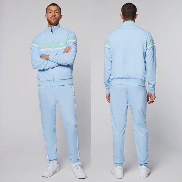 Men’s Sergio Tacchini Sky Blue | Mint | White Casual Tracksuit NWT