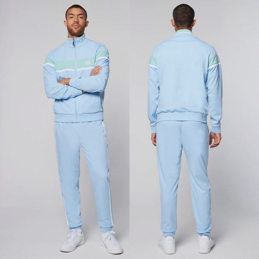 Men’s Sergio Tacchini Sky Blue | Mint | White Casual Tracksuit NWT